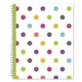 Notebooks & Pads | Blue Sky 100330 11 in. x 8.5 in. 2025-2026 Teacher Dots CYO Cover Weekly/Monthly Lesson Planner - Multicolor Cover image number 1