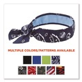 Safety & First Aid | Ergodyne 12564 Chill-Its 6700CT One Size Fits Most Cooling Bandana PVA Tie Headband - Navy Western image number 4