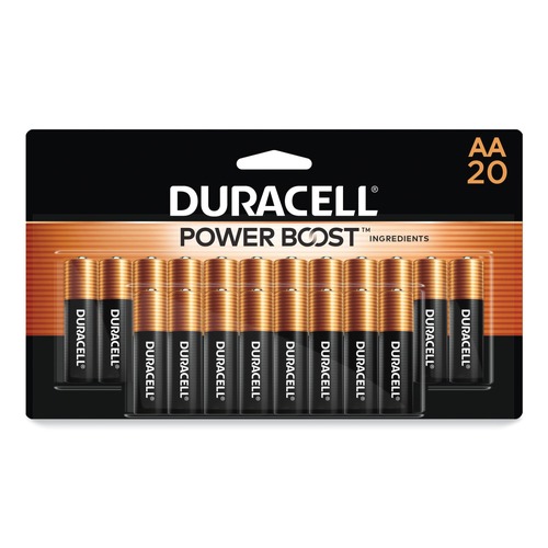 Batteries | Duracell MN1500B20Z Power Boost CopperTop Alkaline AA Batteries (20/Pack) image number 0