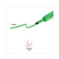 Highlighters | Universal UNV08862 Chisel Tip Fluorescent Green Ink Green Barrel Desk Highlighters (1 Dozen) image number 7