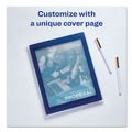 Report Covers & Pocket Folders | Avery 47696 150-Sheet Capacity 11 in. x 8.5 in. Flexi-View Six-Pocket Polypropylene Organizer - Translucent/Navy image number 2