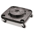 Just Launched | Rubbermaid Commercial FG353000BLA BRUTE Square 300 lbs. Capacity Trash Can Dolly - Black image number 0