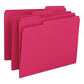 Just Launched | Smead 12743 1/3-Cut Tabs Assorted Letter Size 0.75 in. Expansion Colored File Folders - Red (100/Box) image number 0