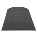 Office Chair Mats | Guardian EGDSF040804 48 in. x 96 in. EcoGuard Diamond Single Fan Floor Mat - Charcoal image number 0