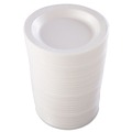  | Dart 10PWQR 10.25 in. Quiet Classic Laminated Foam Dinnerware Plate - White - (500/Carton) image number 2