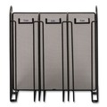 Desktop Organizers | Safco 3292BL 12.75 in. x 4.5 in. x 13.25 in. 3 Compartments Steel Mesh Onyx Breakroom Organizers - Black image number 2