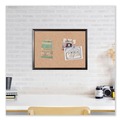 Bulletin Boards | U Brands 050U00-01 47 x 35 Cork Bulletin Board - Tan Surface/Black Aluminum Frame image number 3