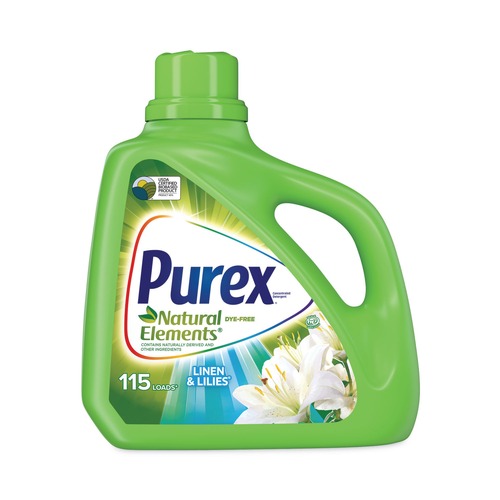 Laundry Detergents | Purex 01134 150 oz. Bottle Linen and Lilies Ultra Natural Elements He Liquid Detergent (4/Carton) image number 0