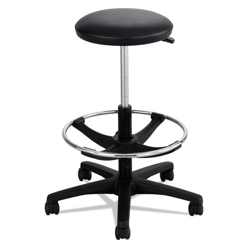 Office Chairs | Safco 3436BL 22 in. to 32 in. Seat Height Backless Extended-Height Lab Stool Supports Up to 250 lbs. - Black image number 0
