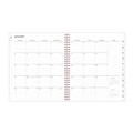 Notebooks & Pads | Blue Sky 110395 10 in. x 8 in. 12-Month (Jan-Dec 2026) Joselyn Monthly Wirebound Planner - Pink/Peach/Black Cover image number 2