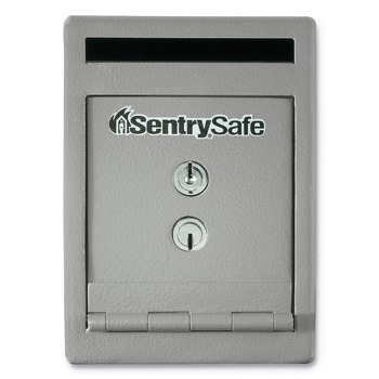  | SentrySafe UC025K 0.23 cu-ft. 6 in. x 12.3 in. x 8.5 in. Safe - Silver