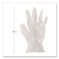Disposable Gloves | Boardwalk BWK365MBX 2.6 mil 13 in. Long Powder-Free General Purpose Vinyl Gloves - Medium, Clear (100/Box) image number 3