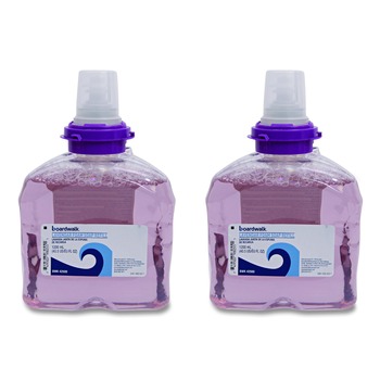 SKIN CARE AND HYGIENE | Boardwalk 5361-02-GCE00LP 1200 mL Lavender Foam Soap Refill - Cranberry Scent (2/Carton)