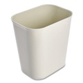 Trash & Waste Bins | Rubbermaid Commercial FG254100BEIG 3.5 gal. Fiberglass Wastebasket - Beige image number 1