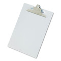 Clipboards | Saunders 22517 1 in. Clip Capacity Holds 8.5 in. x 11 in. Sheets Recycled Aluminum Clipboard with High-Capacity Clip - Silver image number 1
