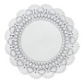 Drink Coasters | Hoffmaster 500236 8 in. Round Cambridge Lace Doilies - White (1000/Carton) image number 1