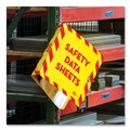 Binders | Avery 77714 11 in. x 8.5 in. 3-Ring UltraDuty Safety Data Sheet Binders Bundle with 3 in. Capacity - Yellow/Red image number 4