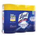 Hand Wipes | LYSOL Brand 19200-84251 7 in. x 7.25 in. 1-Ply Disinfecting Wipes - Lemon and Lime Blossom/White (2/Carton) image number 2