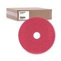 Cleaning & Janitorial Accessories | Boardwalk BWK4018RED 18 in. Diameter Buffing Floor Pads - Red (5/Carton) image number 1