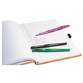 Back to School Sale | Paper Mate 8410152 Medium 0.7 mm Point Guard Flair Felt Tip Porous Point Stick Pen - Blue Ink, Blue Barrel (1-Dozen) image number 4