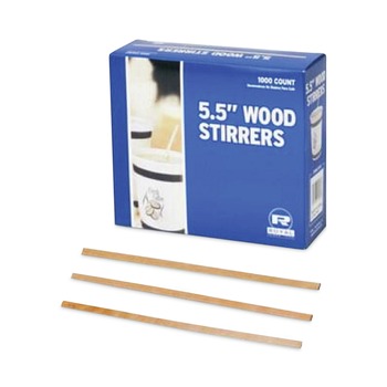 PRODUCTS | AmerCareRoyal R810 5.5 in. Wood Coffee Stirrers (1000/Box)