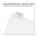 Dividers & Tabs | Avery 82211 10-Tab "13-in 11 in. x 8.5 in. Allstate Style Preprinted Legal Exhibit Side Tab Index Dividers - White (25/Pack) image number 4