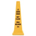 Just Launched | Rubbermaid Commercial FG627677YEL 12.25 in. x 12.25 in. x 36 in. Multilingual Wet Floor Safety Cone image number 0