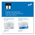 Toilet Paper Dispensers | Scott 44518 11.25 in. x 6.31 in. x 12.75 in. Pro High Capacity Coreless SRB Tissue Dispenser - Black (1/Carton) image number 8