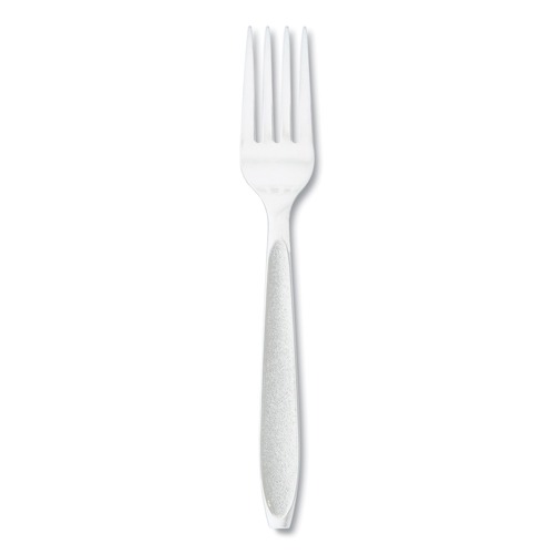 Cutlery | SOLO HSWFX-0007 Impress Heavyweight Full-Length Polystyrene Cutlery Fork - White (100/Box) image number 0