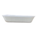Food Trays, Containers, and Lids | GEN 20KWH 12 in. x 8.7 in. x 2.45 in. No. 20K Foam Meat Trays - White (125/Carton) image number 1