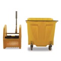 Mop Buckets | Carlisle 4690404 35 qt OmniFit Mop Bucket with Down Press Wringer - Yellow image number 3