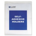 Back to School Sale | C-Line 70912 Super Heavy-Duty Top Load 9 in. x 12 in. Insert Self-Adhesive Poly Shop Ticket Holders - Clear Front (50/Box) image number 1