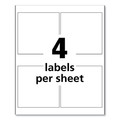 Labels | Avery 60524 UltraDuty 4 in. x 4 in. GHS Chemical Waterproof and UV Resistant Labels - White (200/Pack) image number 1