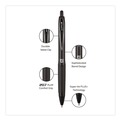 Pens | uni-ball 70462 207 Plusplus 0.7 mm Retractable Gel Pen - Black Ink/Black Barrel/Medium (1-Dozen) image number 2