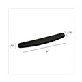 Mouse Pads & Wrist Support | 3M WR309LE Antimicrobial Gel Wrist Rest - Black image number 2
