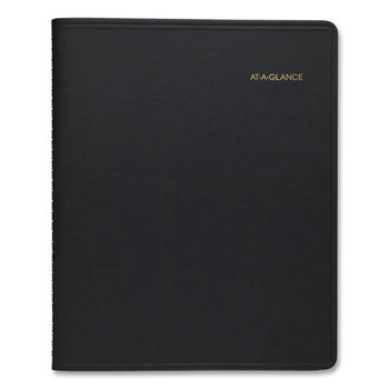 AT-A-GLANCE 7021405 11 in. x 8.5 in. 12-Month (Jan to Dec): 2026 24-Hour Daily Appointment Book - Black Cover