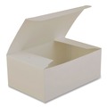 Food Trays, Containers, and Lids | SCT SCH 2717 7 in. x 4.5 in. x 2.75 in. Paper Carryout Boxes - White (500/Carton) image number 1