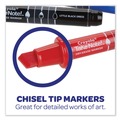 Washable Markers | Crayola 58-6545 Take Note Broad Chisel Tip Dry-Erase Markers - Assorted (12/Set) image number 1