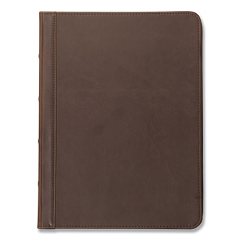  | Samsill 70836 11 in. x 8.5 in. Dark Brown Vinyl Vintage Hardback Zipper Portfolio