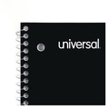 Just Launched | Universal UNV66400 11 in. x 8.5 in. 3-Subject Medium/College Rule Wirebound Notebook - Black Cover image number 3