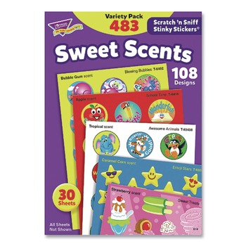 TREND T089 General Variety Stinky Stickers - Assorted Colors (480/Pack)