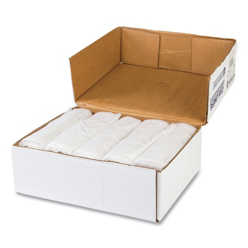  | Inteplast Group VALH3340N11 High-Density 33 Gallon 33 in. x 39 in. Commercial Can Liners - Clear (500/Carton) image number 0