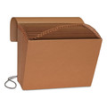 File Folders | Smead 70121 Letter Size 1/21-Cut Tabs 21 Sections Elastic Cord Closure Indexed Expanding Kraft Files - Kraft image number 1
