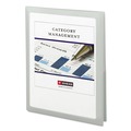 File Folders | Smead 87706 11 in. x 8.5 in. 100-Sheet Capacity Frame View Poly 2-Pocket Folder - Clear/Oyster (5/Pack) image number 3