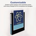 Binders | Avery 27726 8.5 in. x 5.5 in. 0.5 in. Capacity 3 Rings Mini Size Durable View Binder with Round Rings - White image number 2