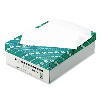 Quality Park QUA21330 Park Ridge 4.13 x 9.5 Commercial Flap Gummed Closure Embossed Executive Envelope - White (500/Box)