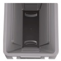 Trash & Waste Bins | Rubbermaid Commercial 1971258 15.875 Gallon Rectangular Plastic Slim Jim Waste Container with handles - Light Gray image number 5