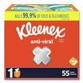 Paper Towels and Napkins | Kleenex 54505 Anti-Viral 3-Ply Facial Tissue - White (27/Carton) image number 0
