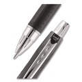 Pens | uni-ball 73832 Jetstream 1 mm Retractable Hybrid Gel Pen - Black Ink/Black/Silver Barrel/Bold (1-Dozen) image number 1