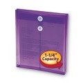 File Folders | Smead 89544 9.75 x 11.63 Open-End (Vertical) Poly String and Button Interoffice Envelopes - Transparent Purple (5/Pack) image number 4